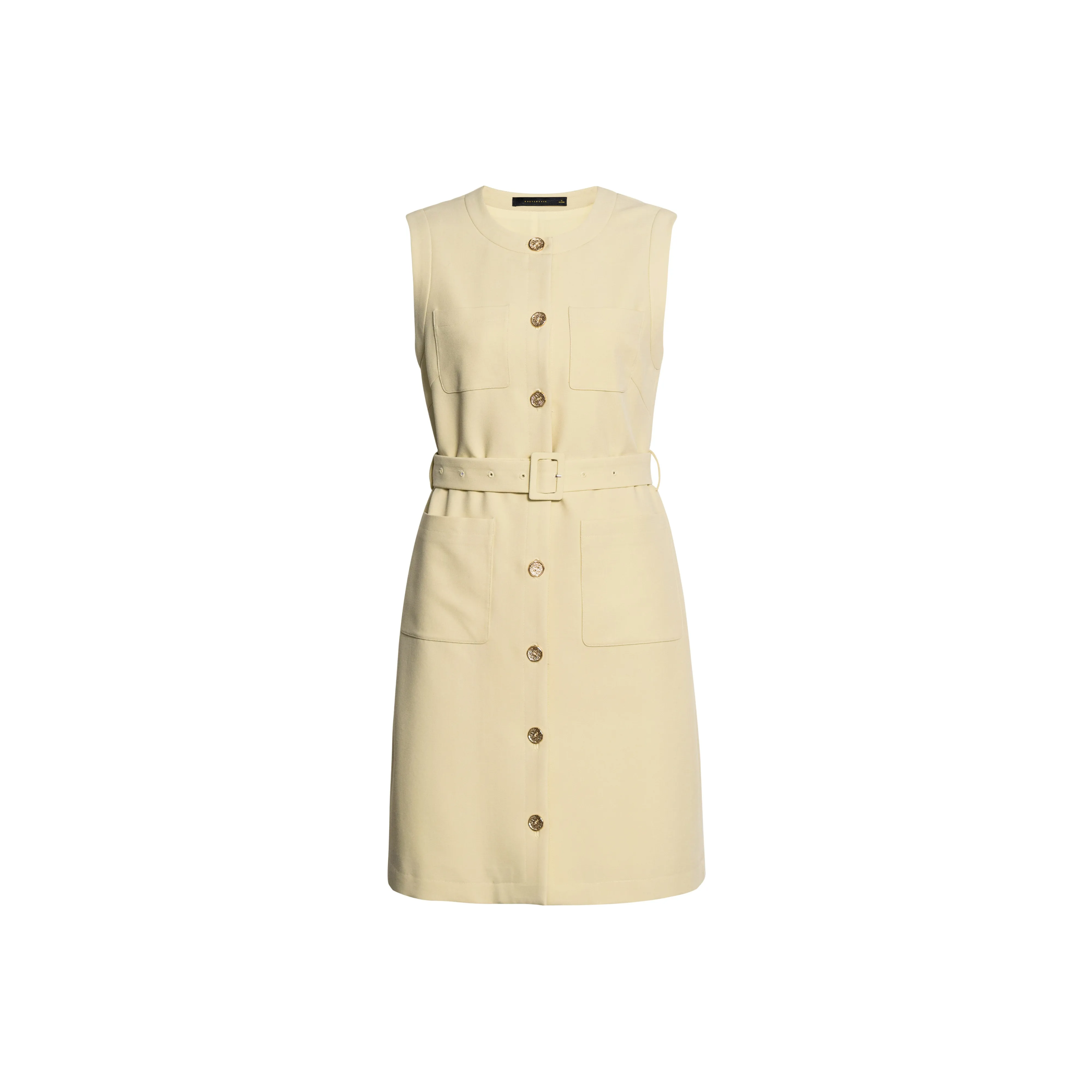 ROEYSHOUSE Без рукавов Платье Женское Светло-желтое