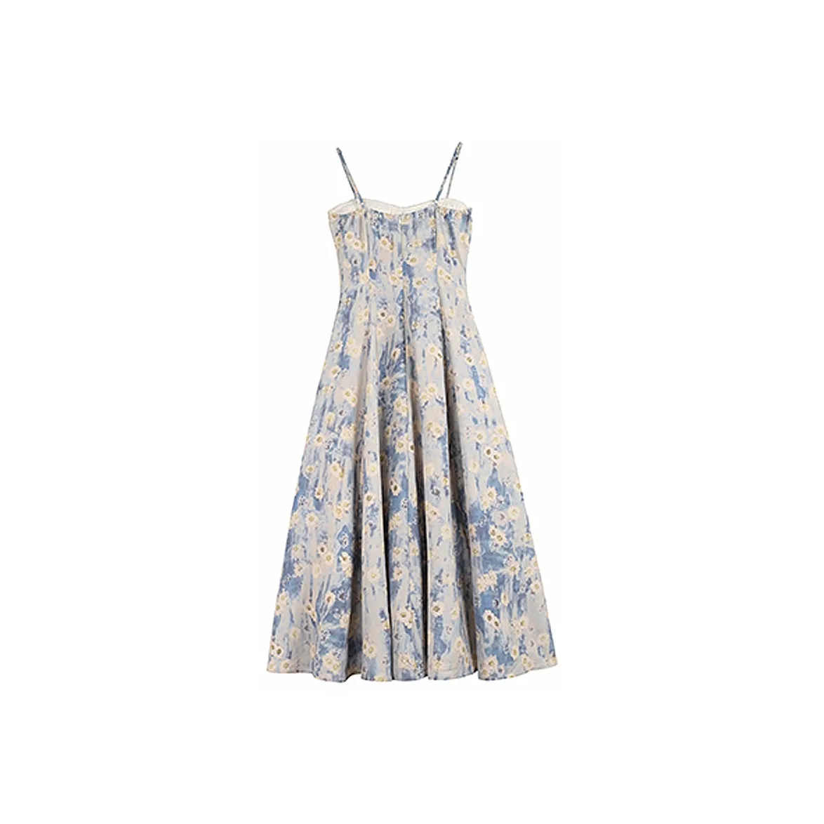 AFGGD Slip Dress Women's Blue White