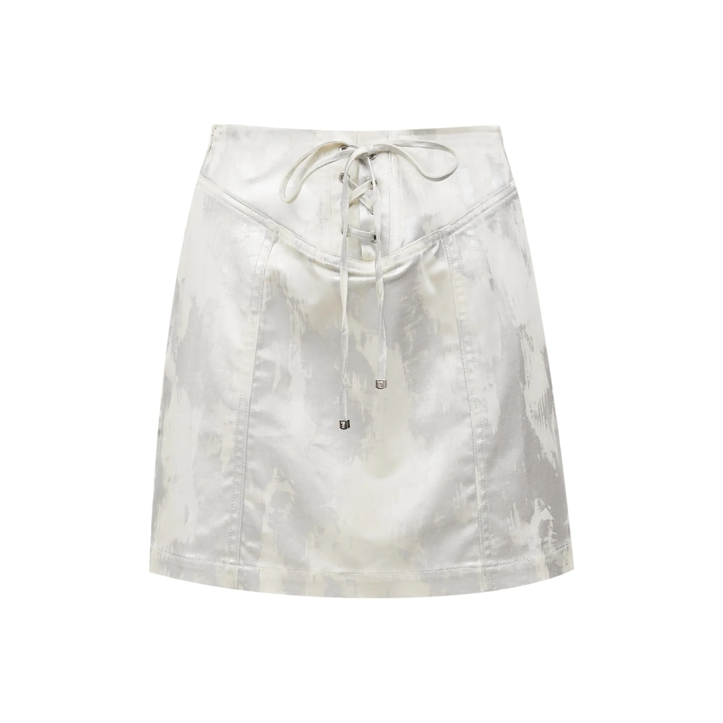 ONLY Casual Short Skirts Women's Fuliya Pattern Silver