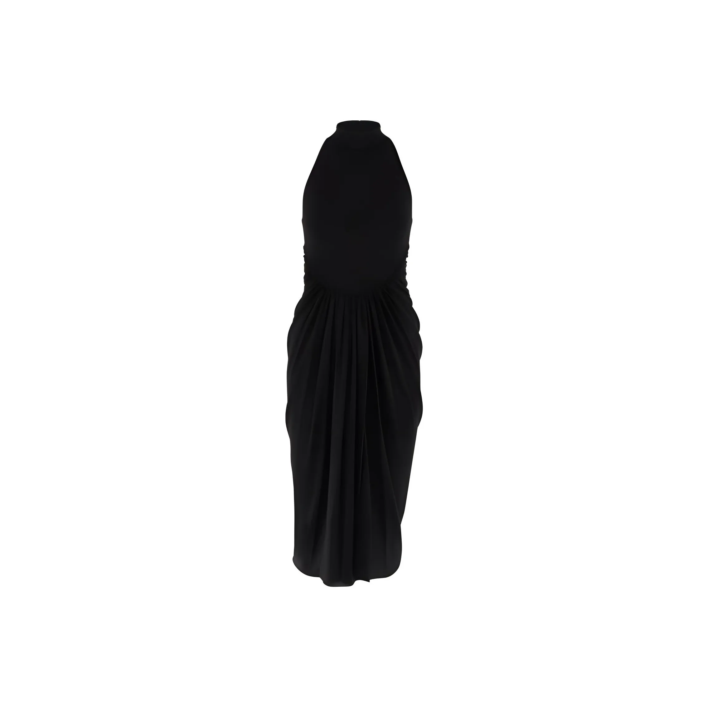 Alaïa Gathered Draped Maxi Dress