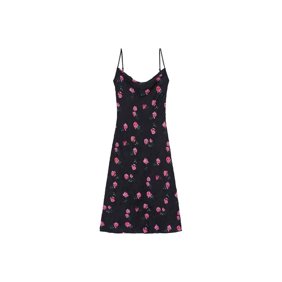 Bebe FW24 Slip Dress Women's Black Pink Red