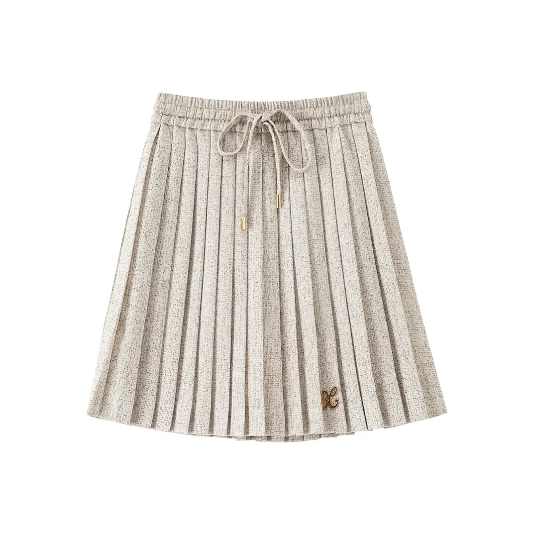 BANANA CICI Casual Short Skirts Women's Gray