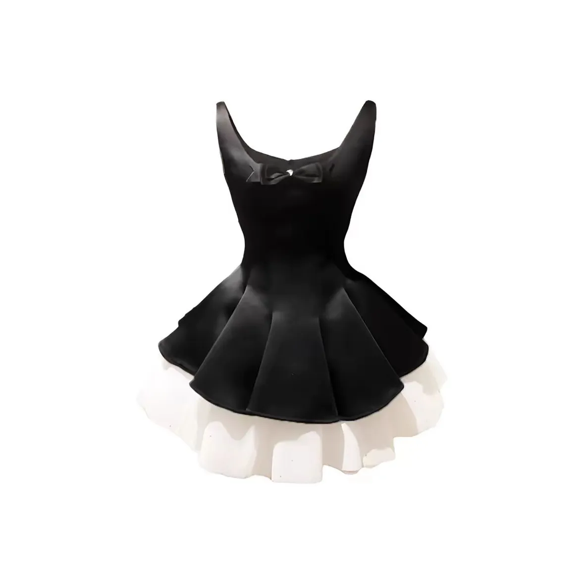 WOVLAS Без рукавов Платье Женское Черное