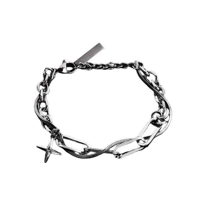 NUANTONG Браслеты из титанового стального сплава для мужчин