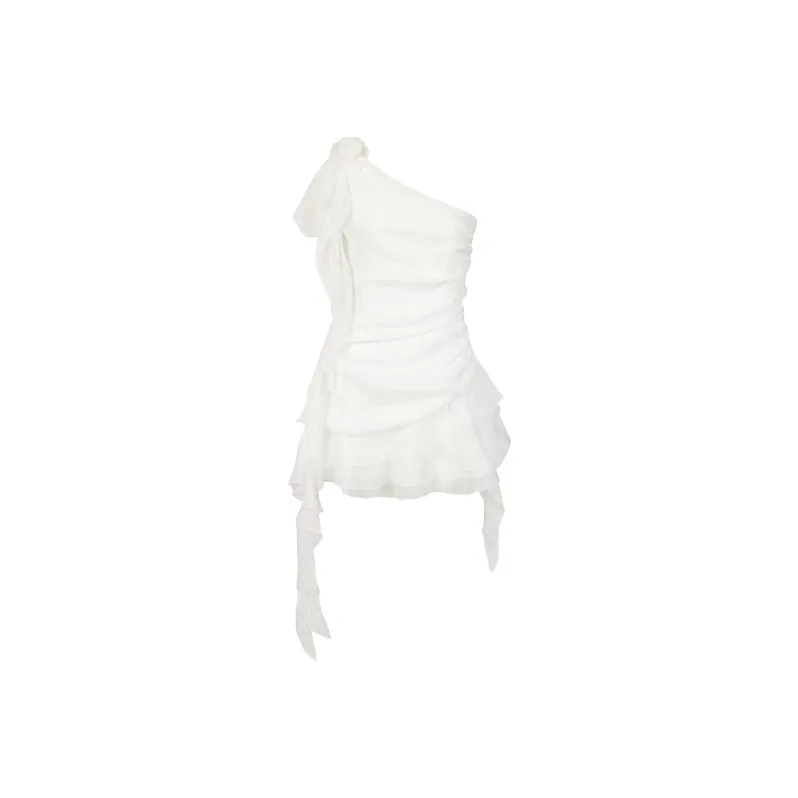 SCCREBEL OFFICIAL Без рукавов Платье Женское Белое