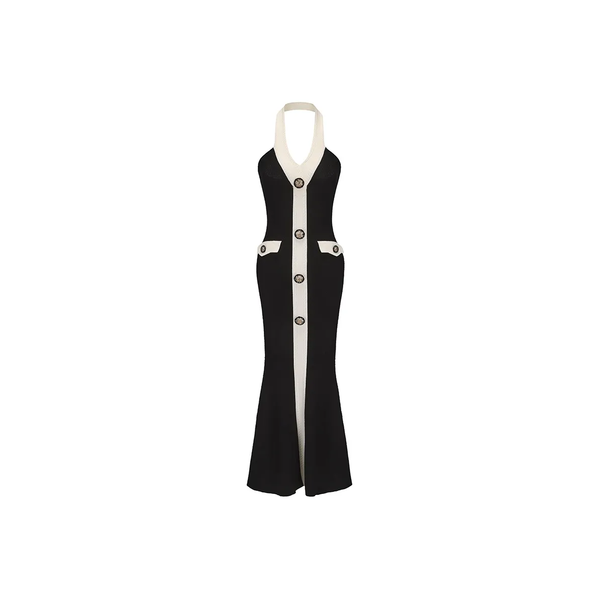 NANA JACQUELINE Slip Dresses Women's Black & White