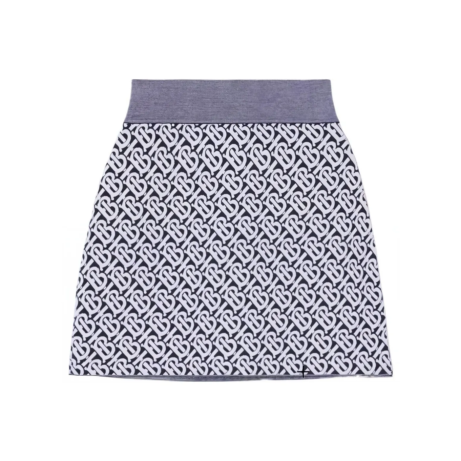 Burberry Blend Jacquard Mini Skirt 'Dark Charcoal Blue'