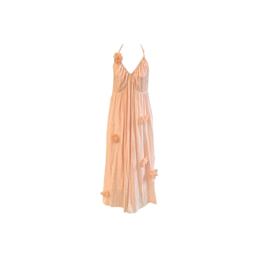 HUINIAN Slip Dress Women's Pink