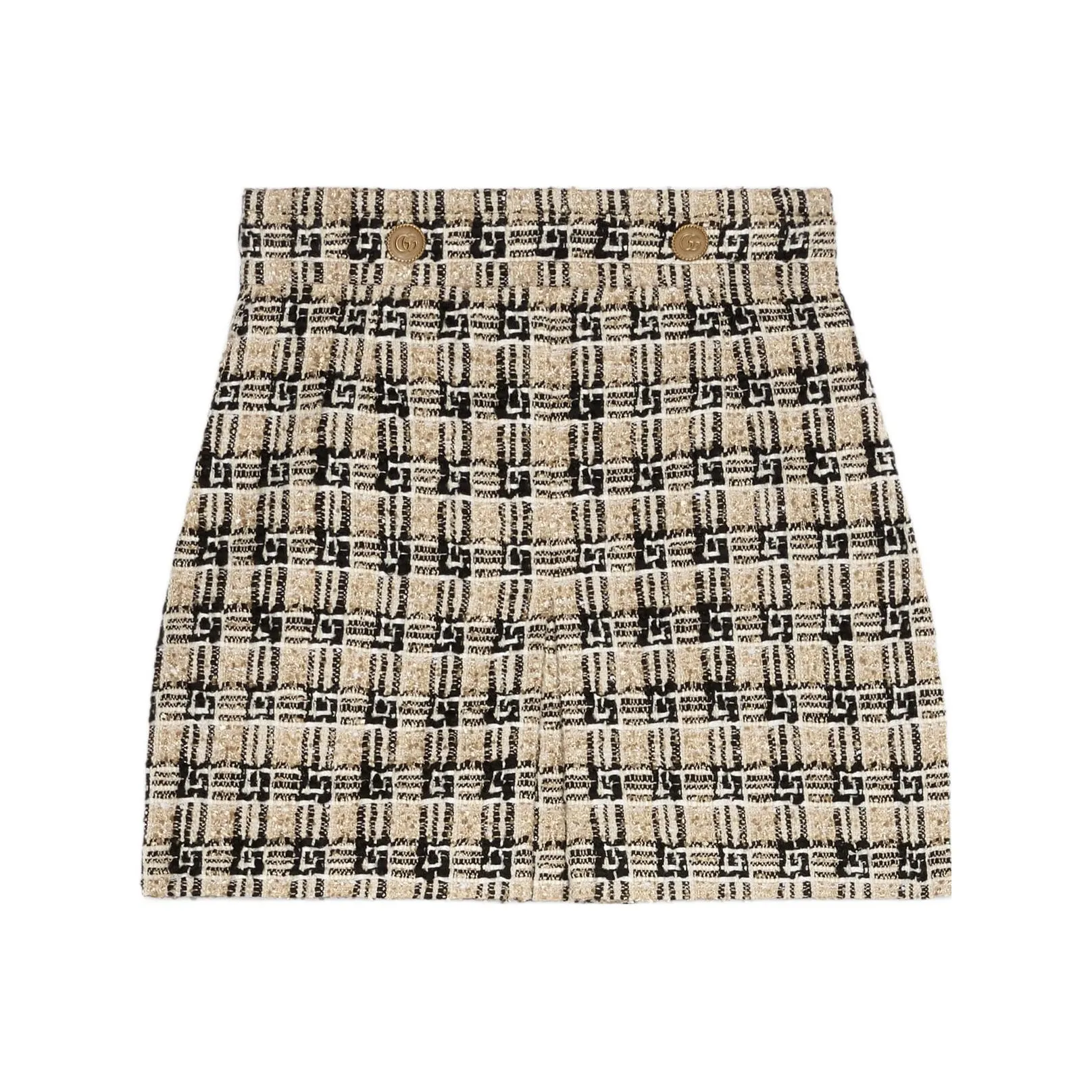 GUCCI SS21 Повседневные короткие юбки Женские Бежевый