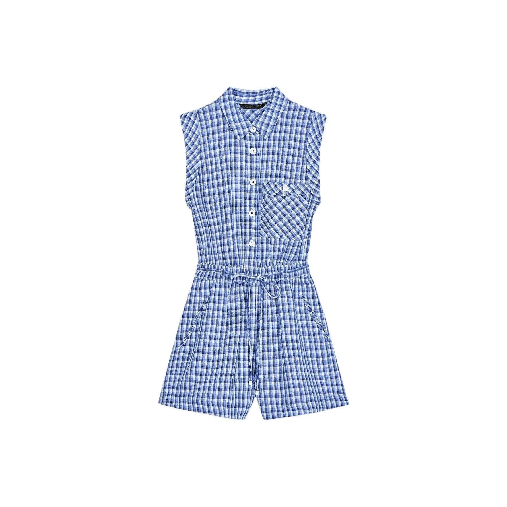 ZARA Jumpsuit Women's Blue/White