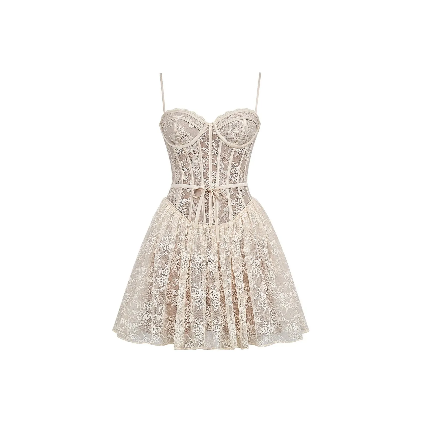 HOUSE OF CB LOUISA Slip Dress Women's CREAM/Cream