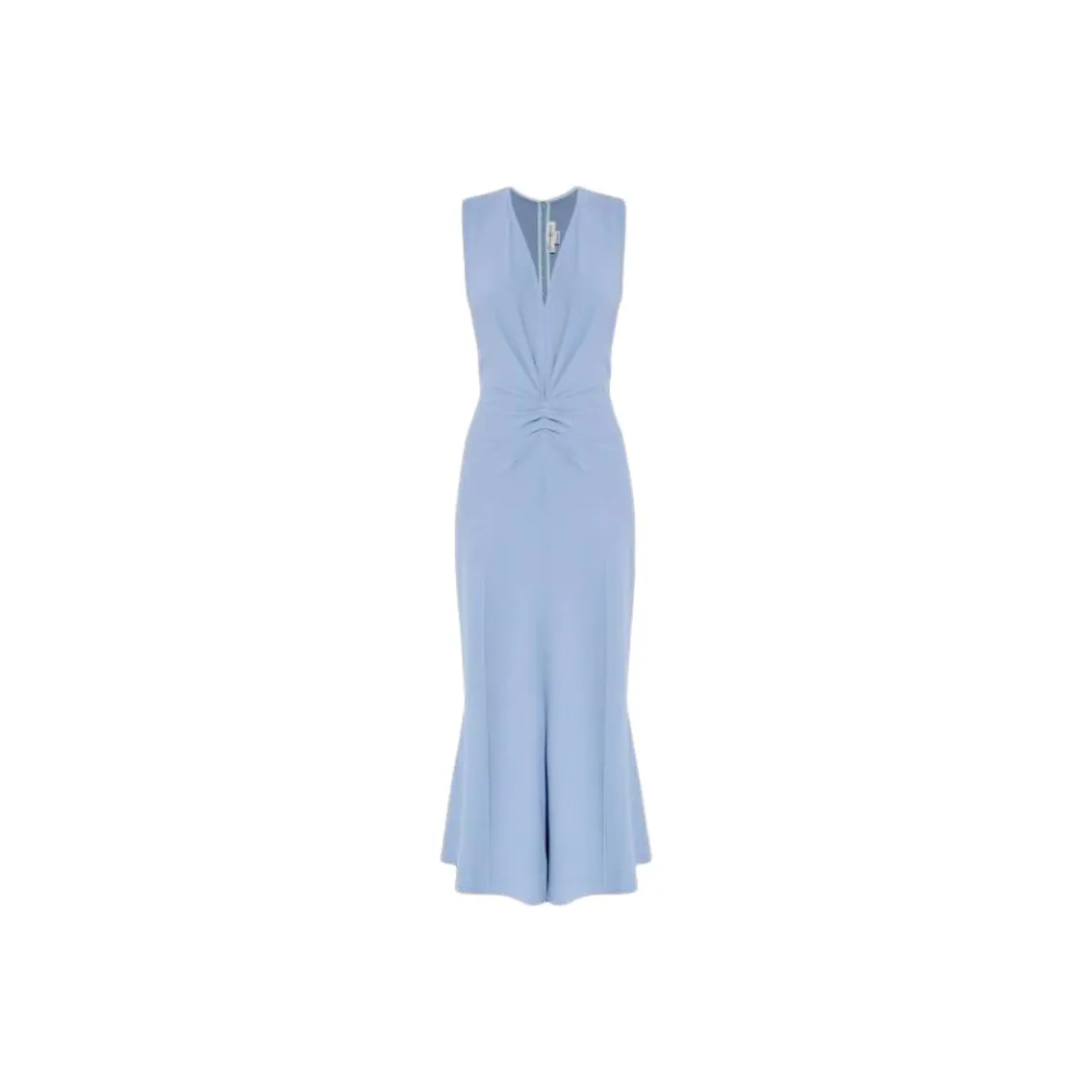 Victoria Beckham Exclusive Sleeveless Gathered Waist Midi Dress