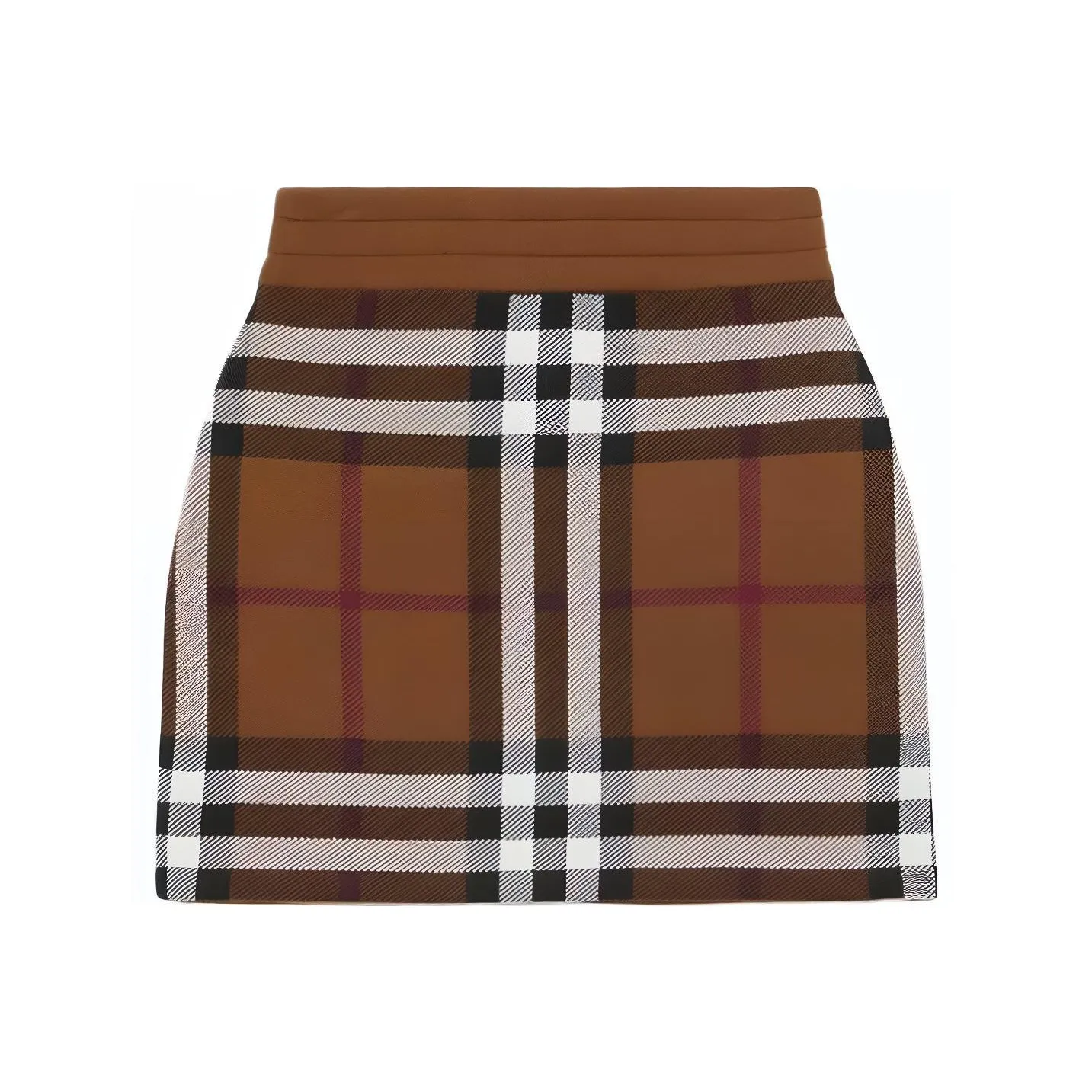 Burberry Casual Short Skirts Women's Brown