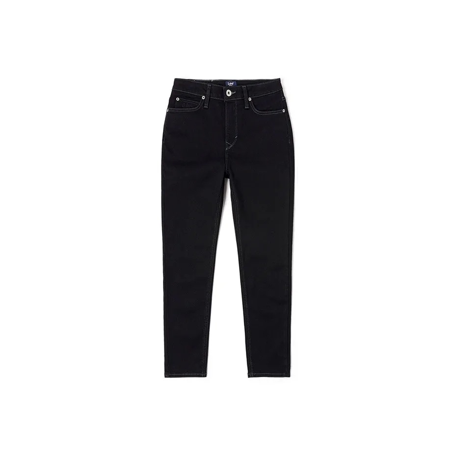 Lee Jeans Women's Black 27 Inches Pants Length