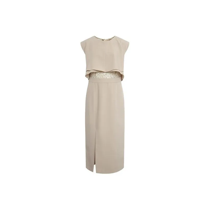 HDFULERN Sleeveless Dress Women's Reed Green