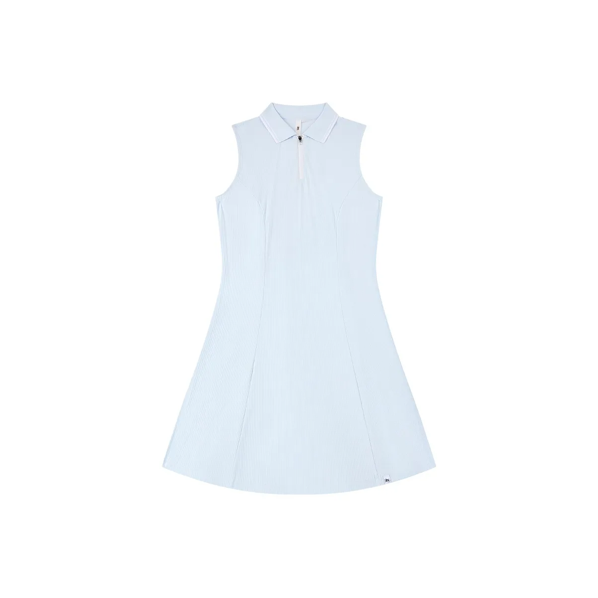 QIAODAN Без рукавов Платье Женское Светлый Прозрачный Синий