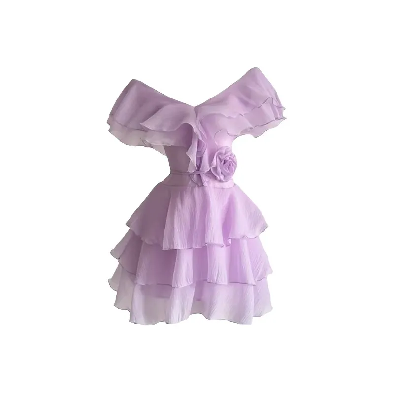 SCCREBEL OFFICIAL Без рукавов Платье Женское Фиолетовое