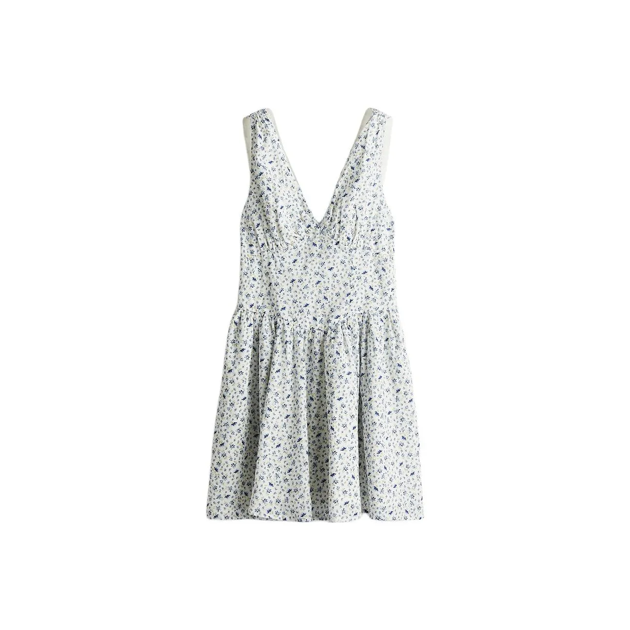 H&M Sleeveless Dress Women's Cream/Floral