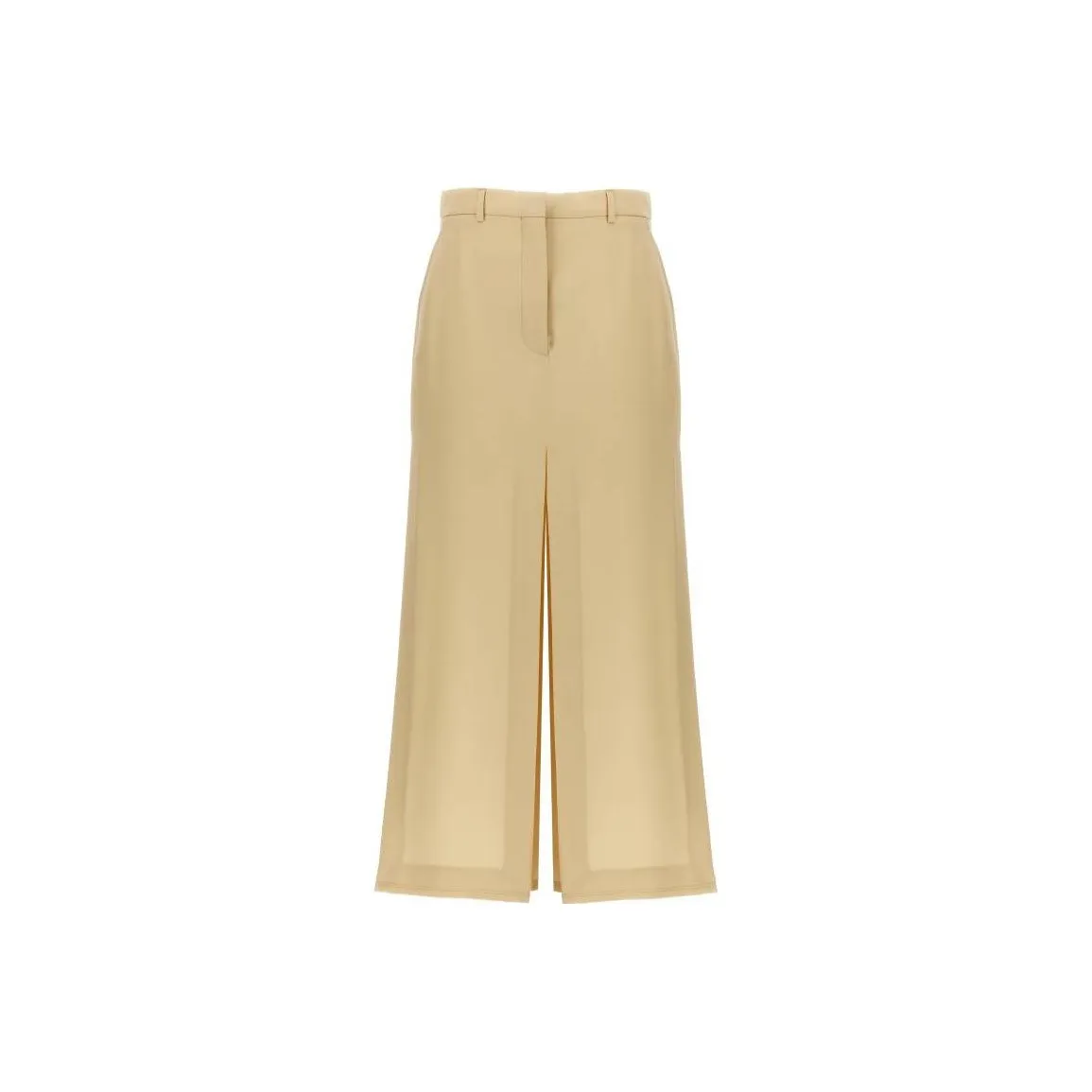 Lanvin High Waist Slit Maxi Skirt