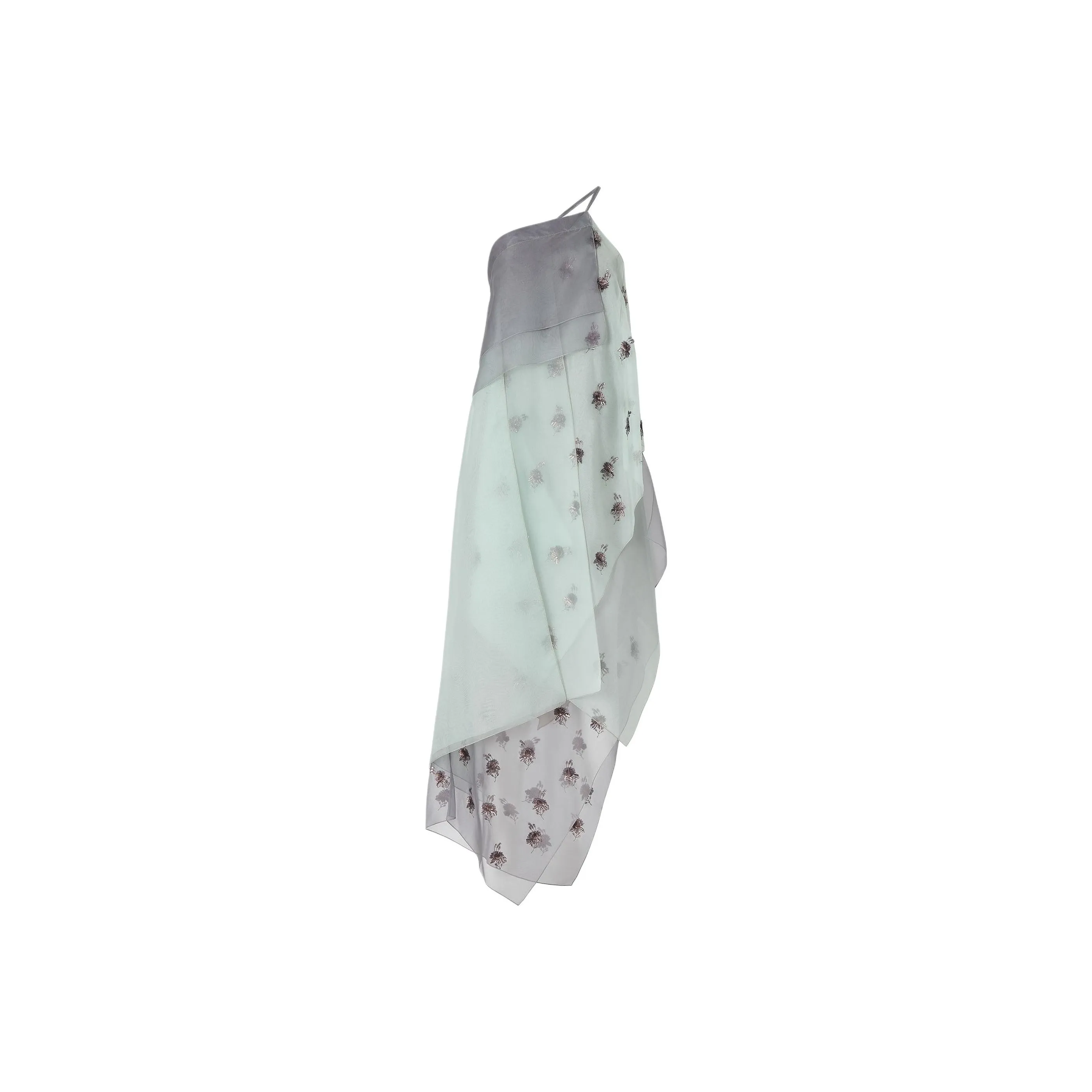 FENDI SS25 Slip Dress Women's Light Blue