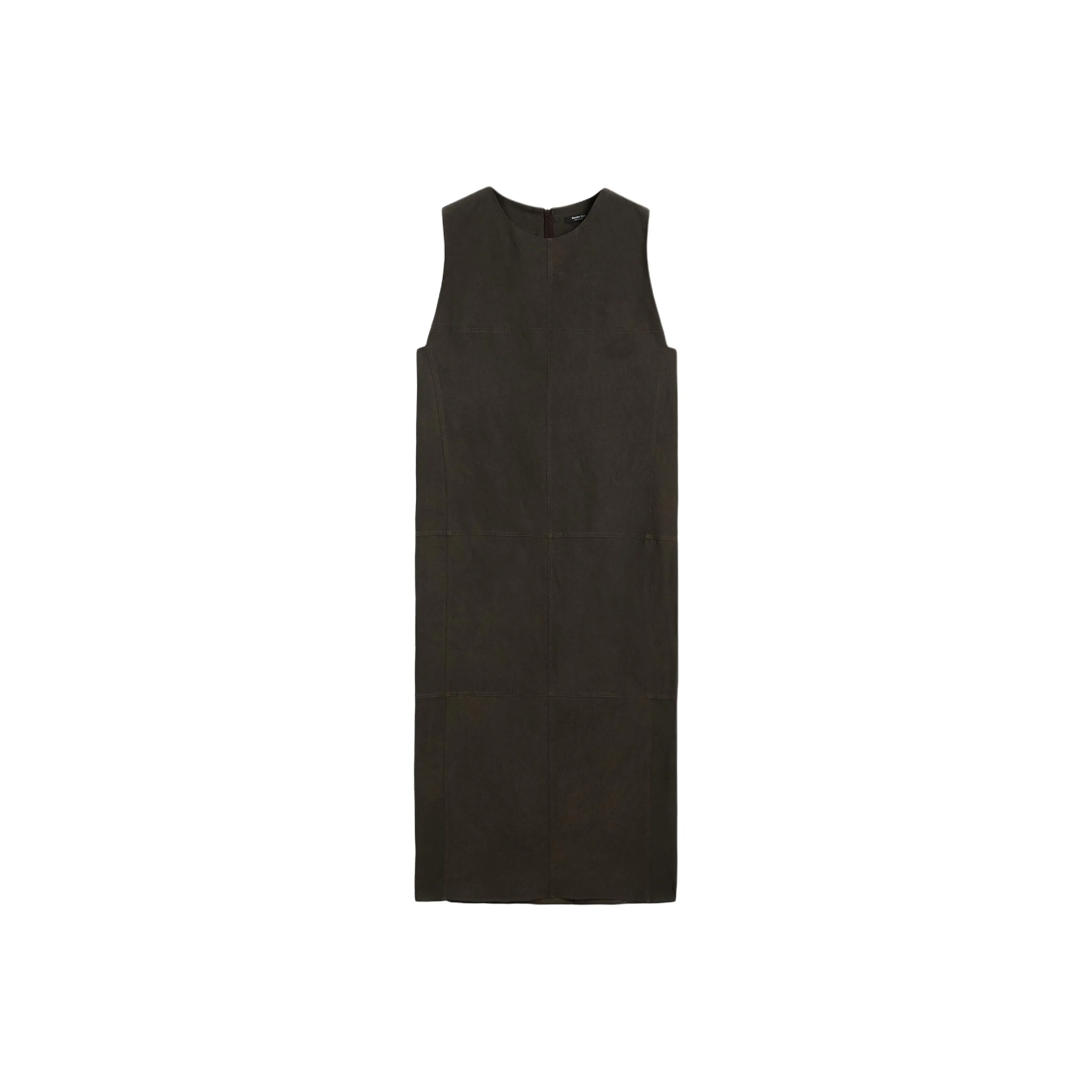 Massimo Dutti Sleeveless Dress Women's Brown