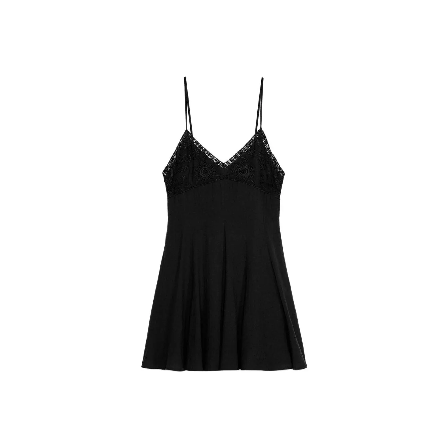 ZARA Slip Dresses Women's Black