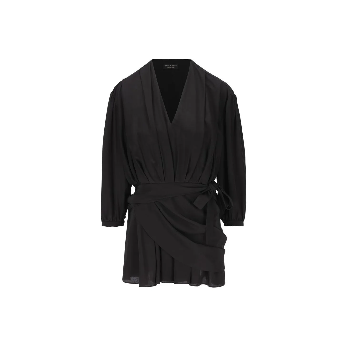 Balenciaga Tie Detailed Draped Dress