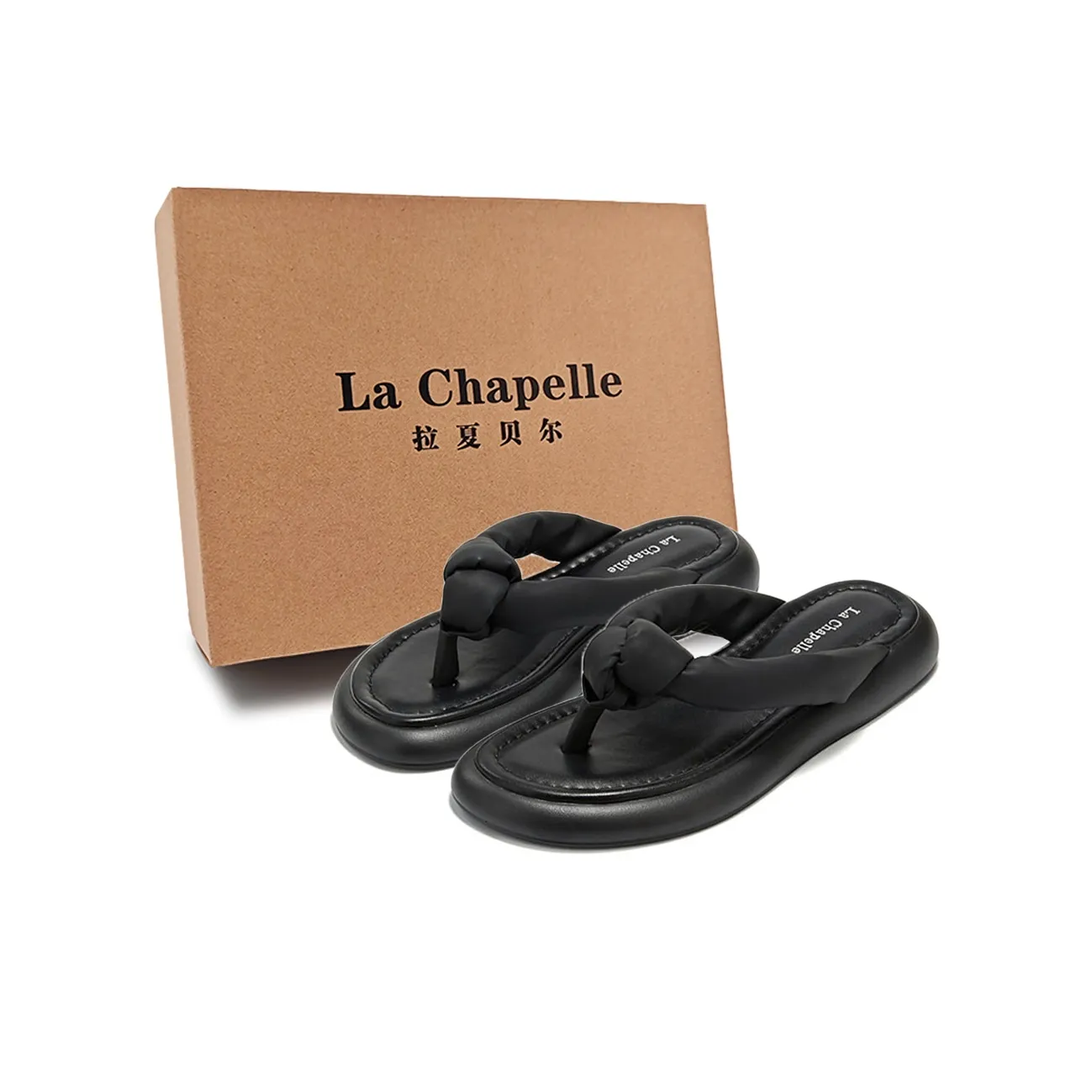 La Chapelle Резиновая подошва устойчивая к абразивным воздействиям противоскользящие шлепанцы женские