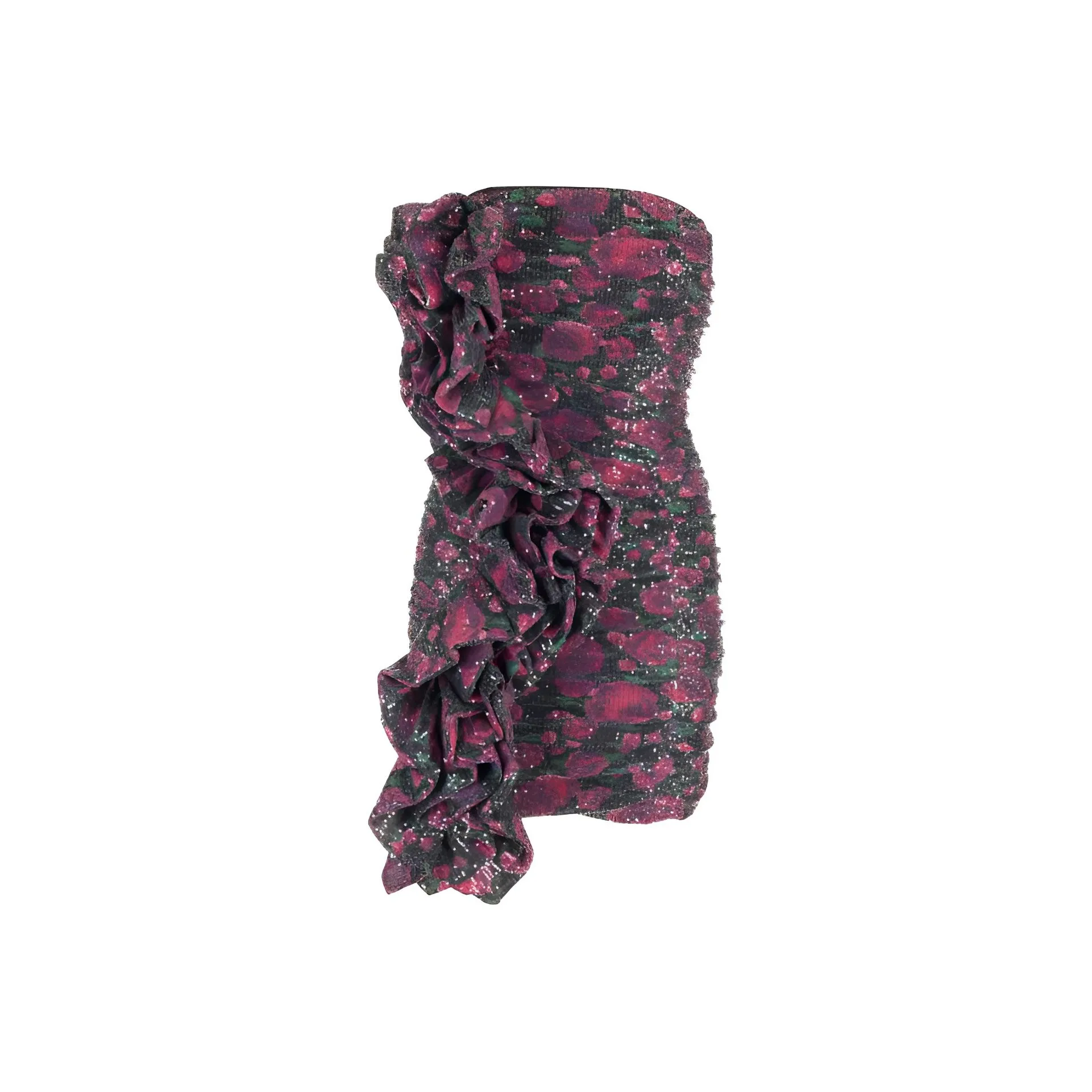 Fabiana Filippi Sequin Embellished High Neck Mini Dress