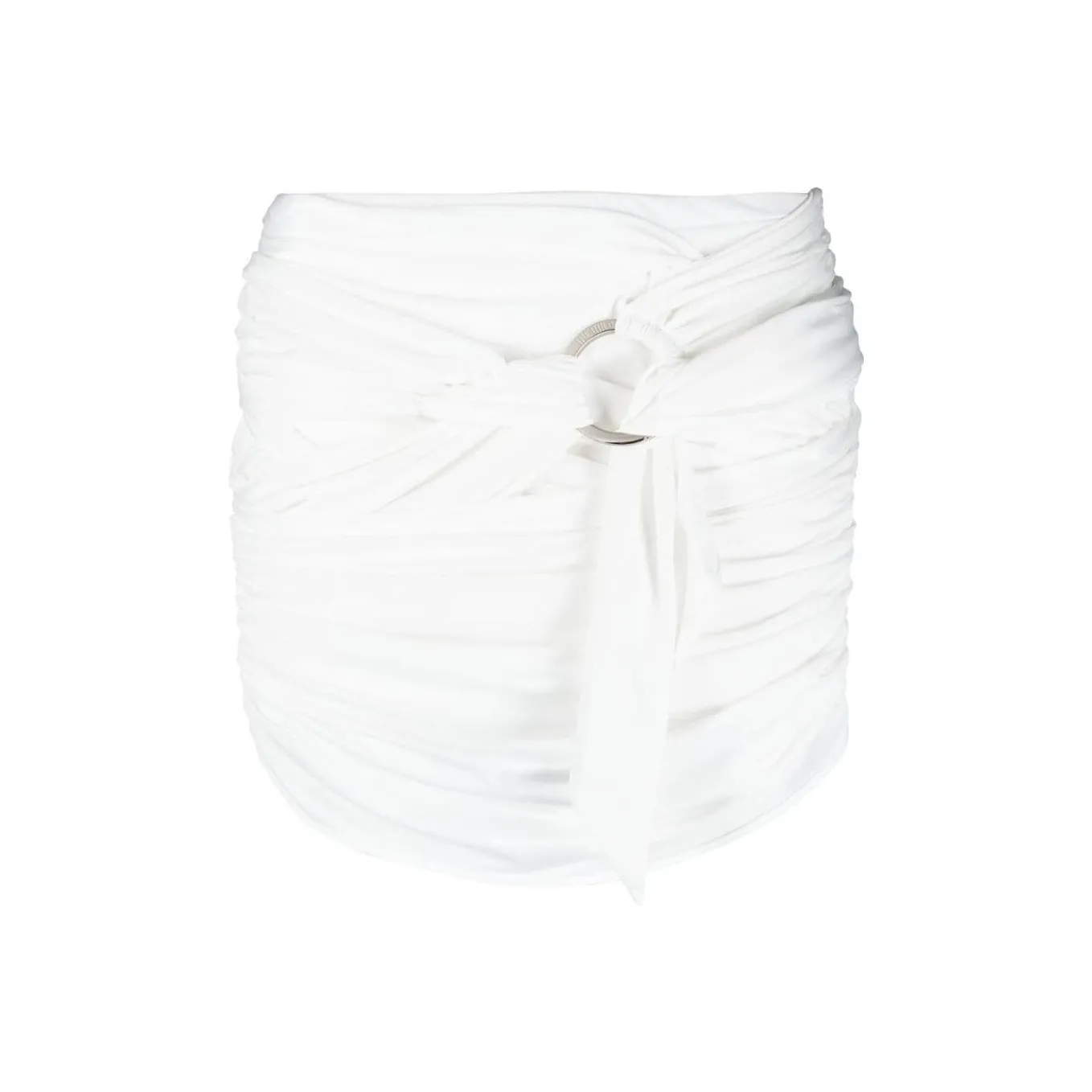 The Attico Drape detailed Thigh length Skirt