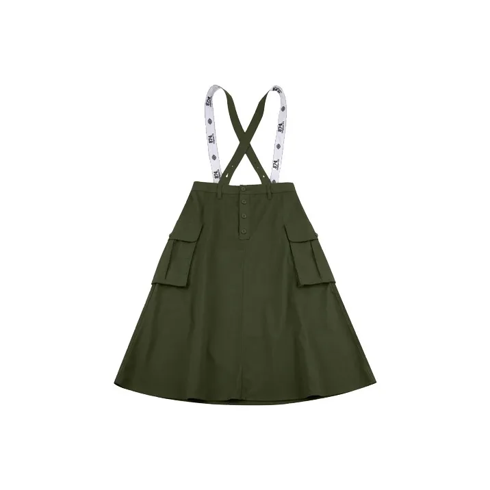 Dickies Повседневный Длинный Юбка Женская Армейский зеленый