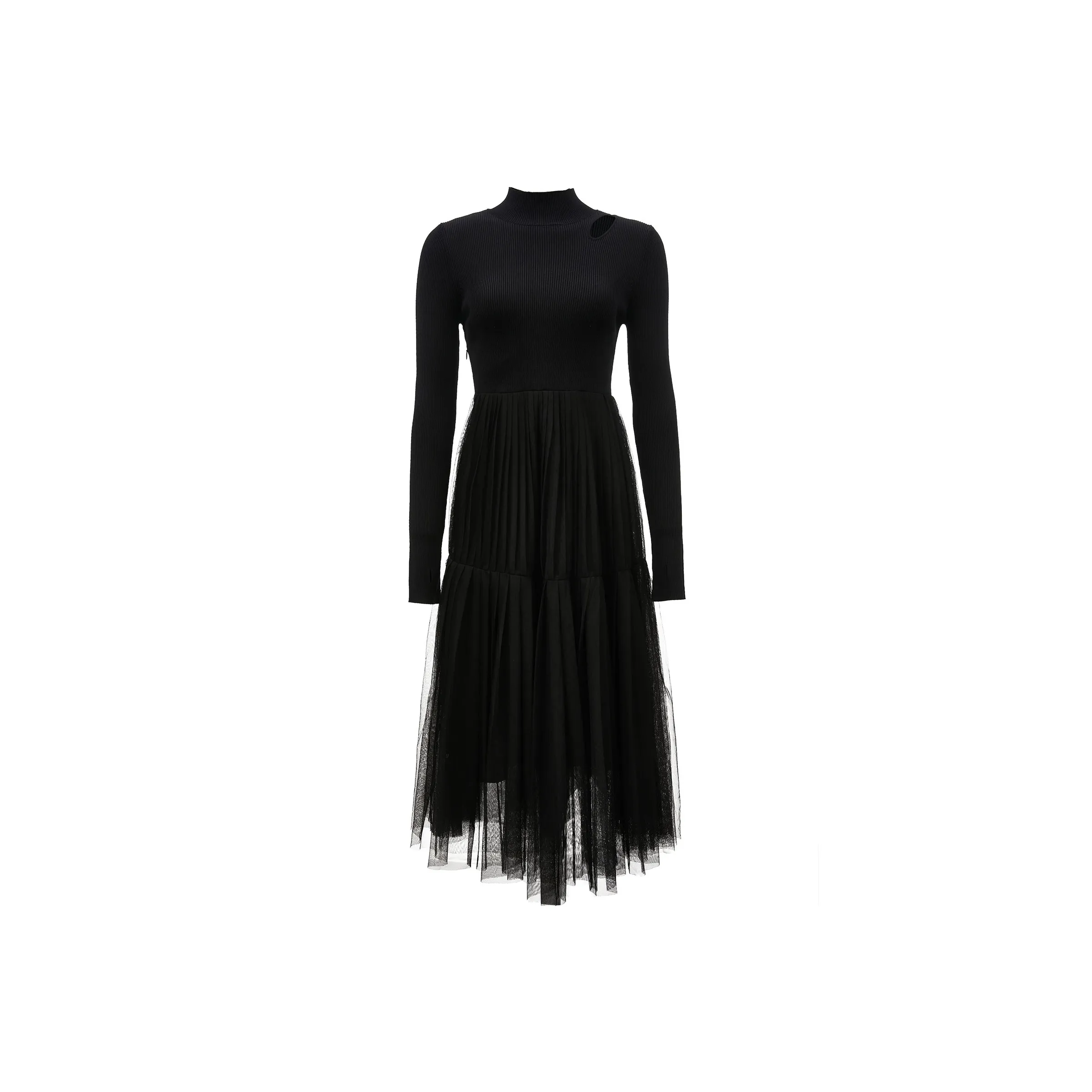 ONLY Длинное платье с длинными рукавами женское