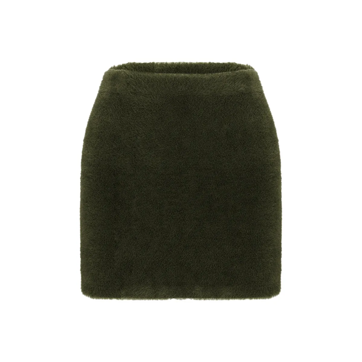 AZEPAM Оливково-зеленый Женские Повседневные Короткие Юбки