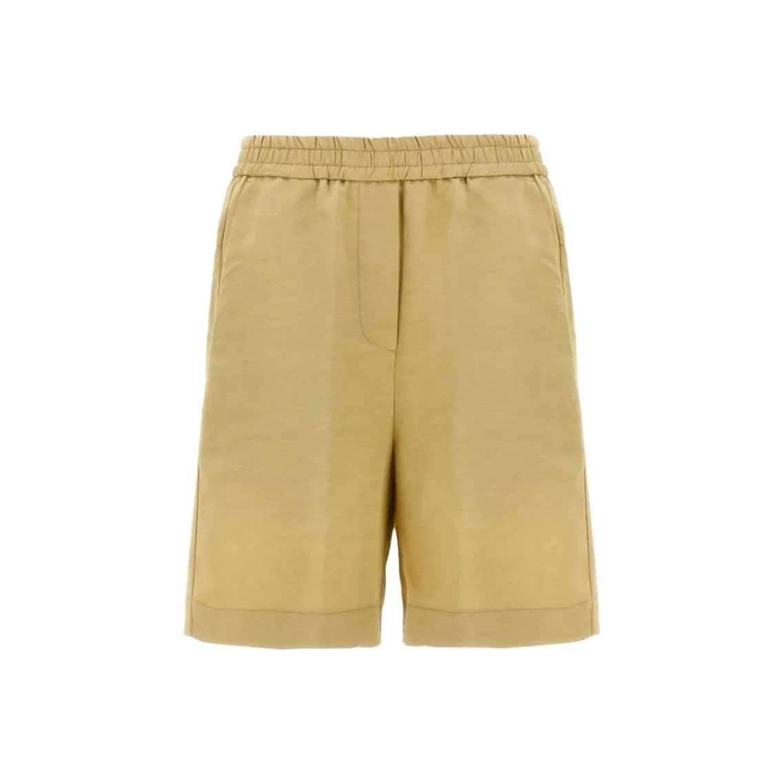 Nude Relaxed Fit Bermuda Shorts