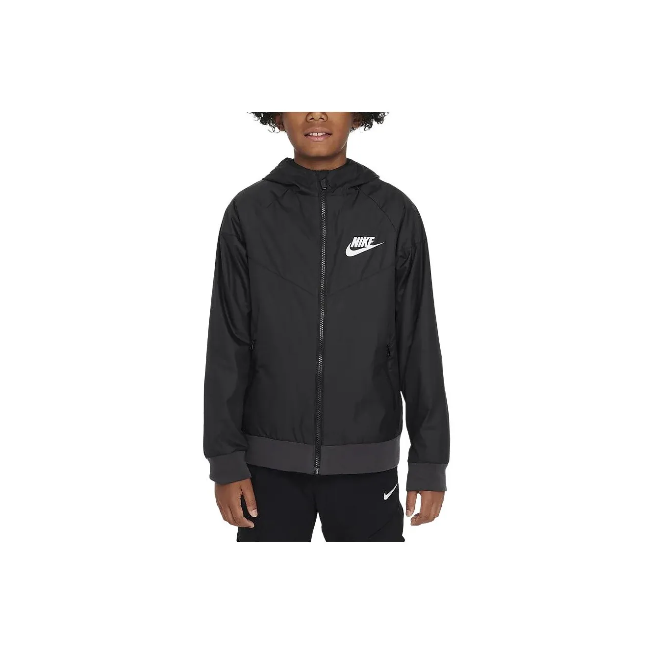 Nike Sportswear WINDRUNNER Куртки и Пальто Черный Детский