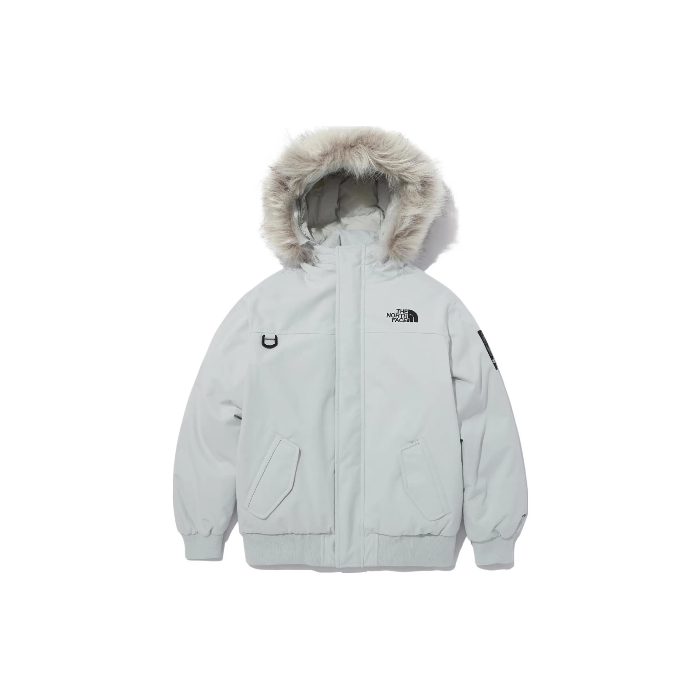 THE NORTH FACE Пуховик Серый Белый Детский