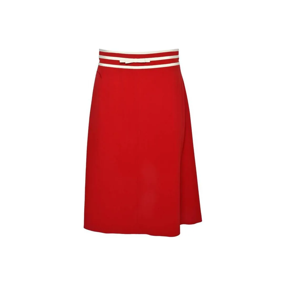 RED VALENTINO Красный Женские Повседневные Длинные Юбки