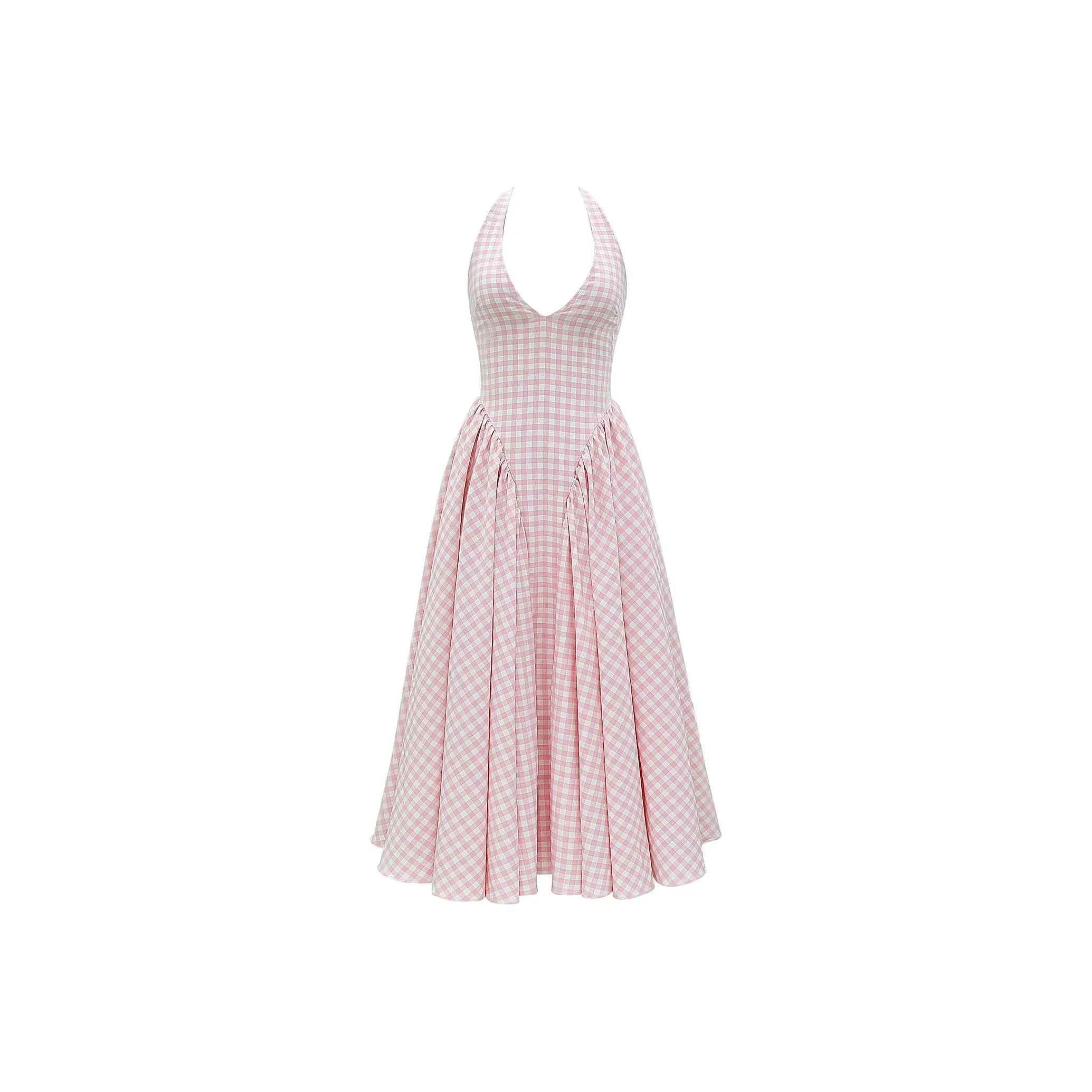 HOUSE OF CB Marilyn Slip Dress Women's Strawberry/Cream Strawberry