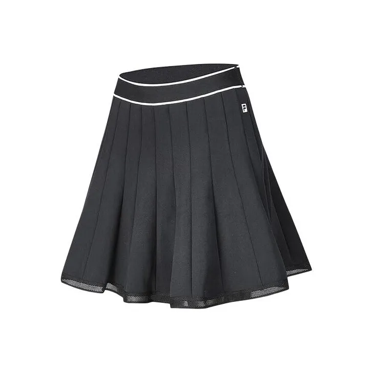 FILA Golf Series SS24 Casual Short Skirts Women's Pitch Black