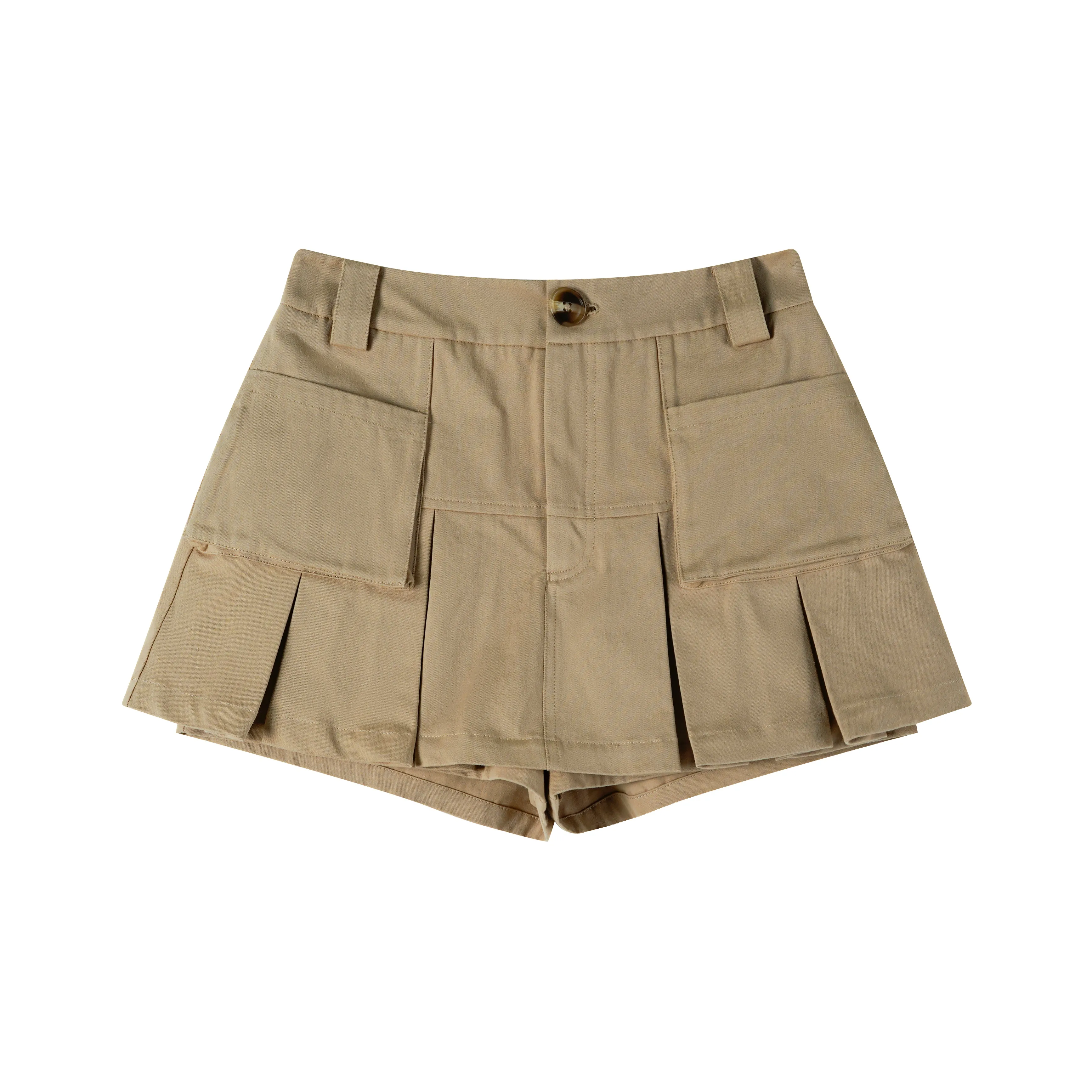 NTOT Повседневные короткие юбки женские хаки