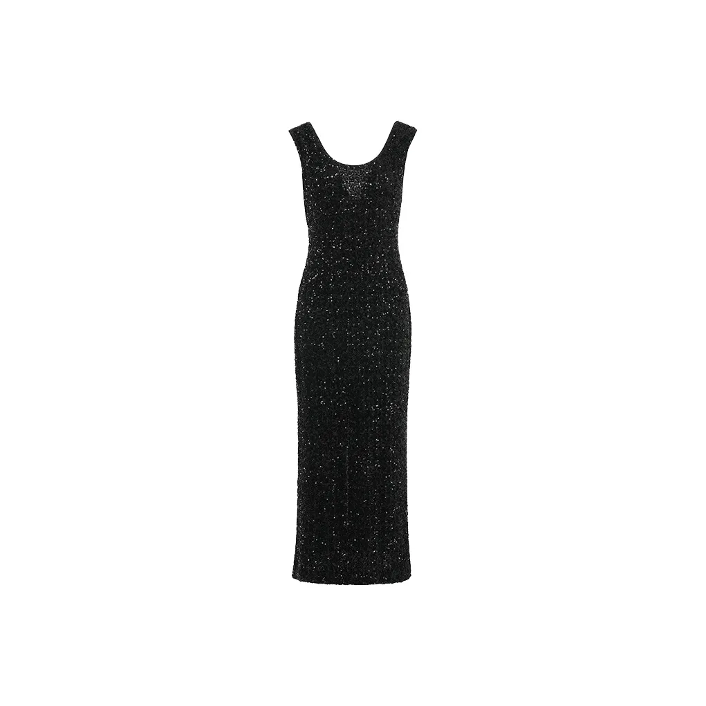 BESIONIA SS25 Sleeveless Dress Women's Black