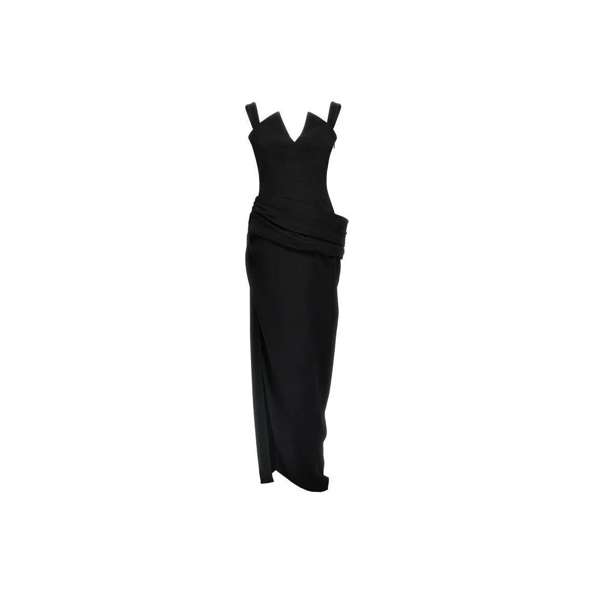 Givenchy V Neck Draped Dress