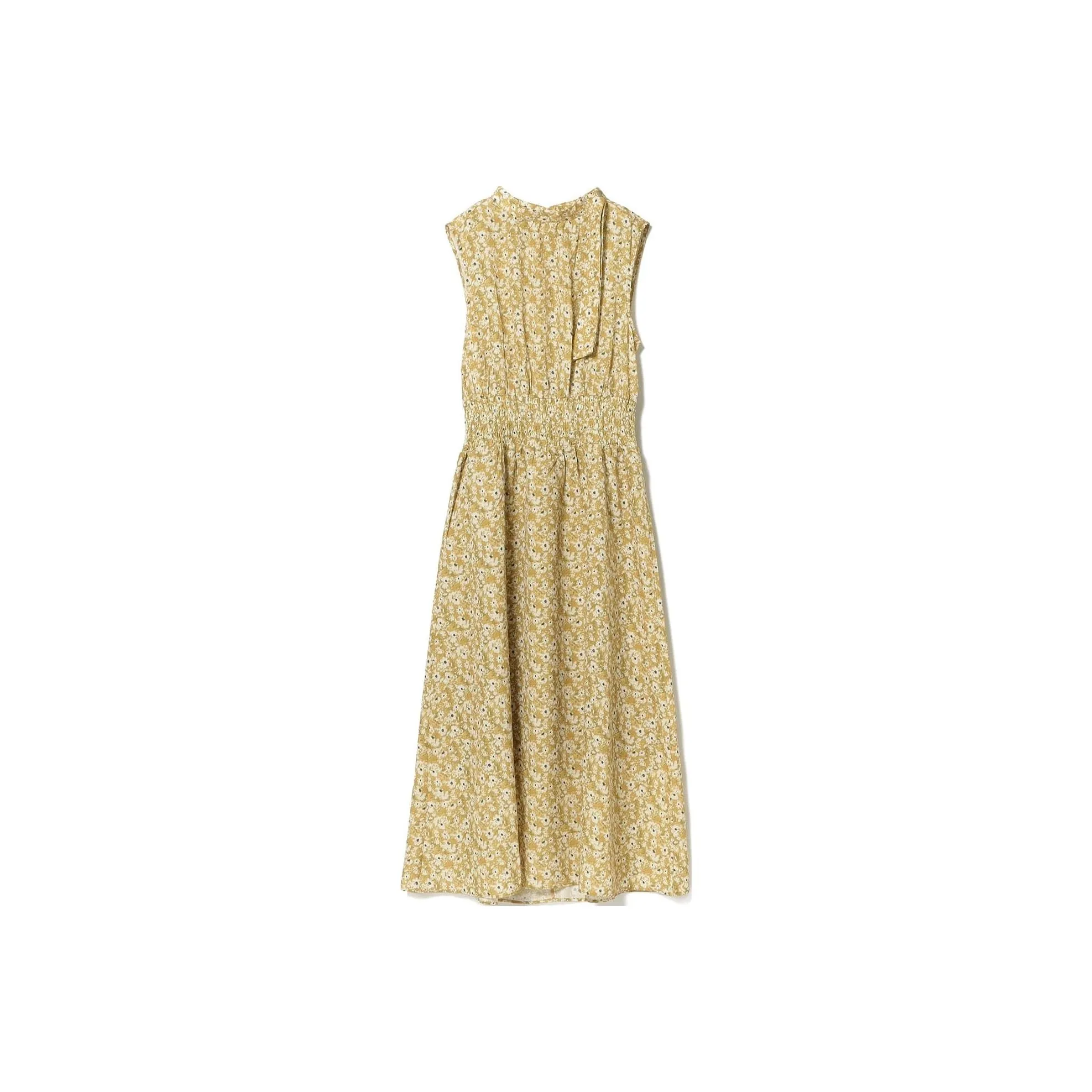 Beams Sleeveless Dress Women's Mustard