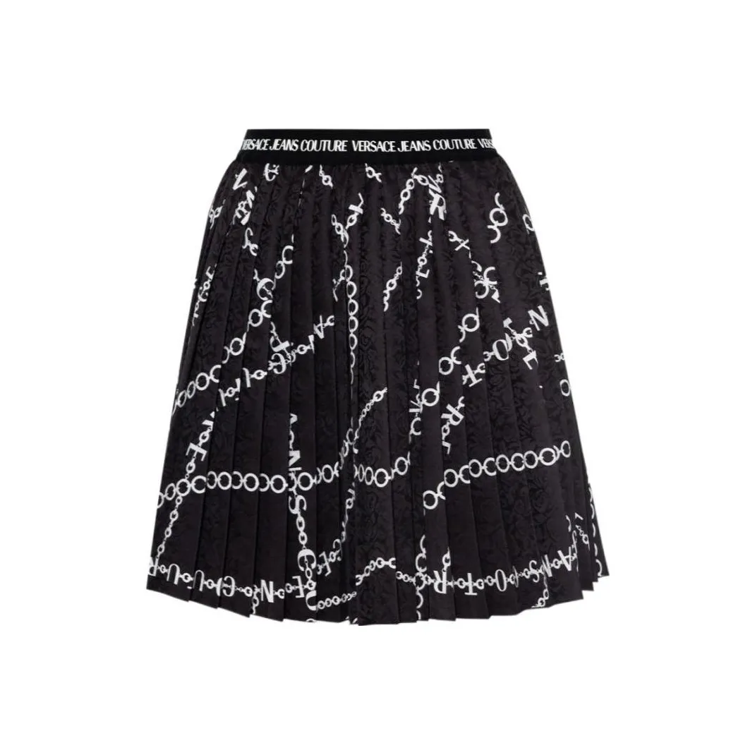 VERSACE JEANS Casual Short Skirts Women's Black