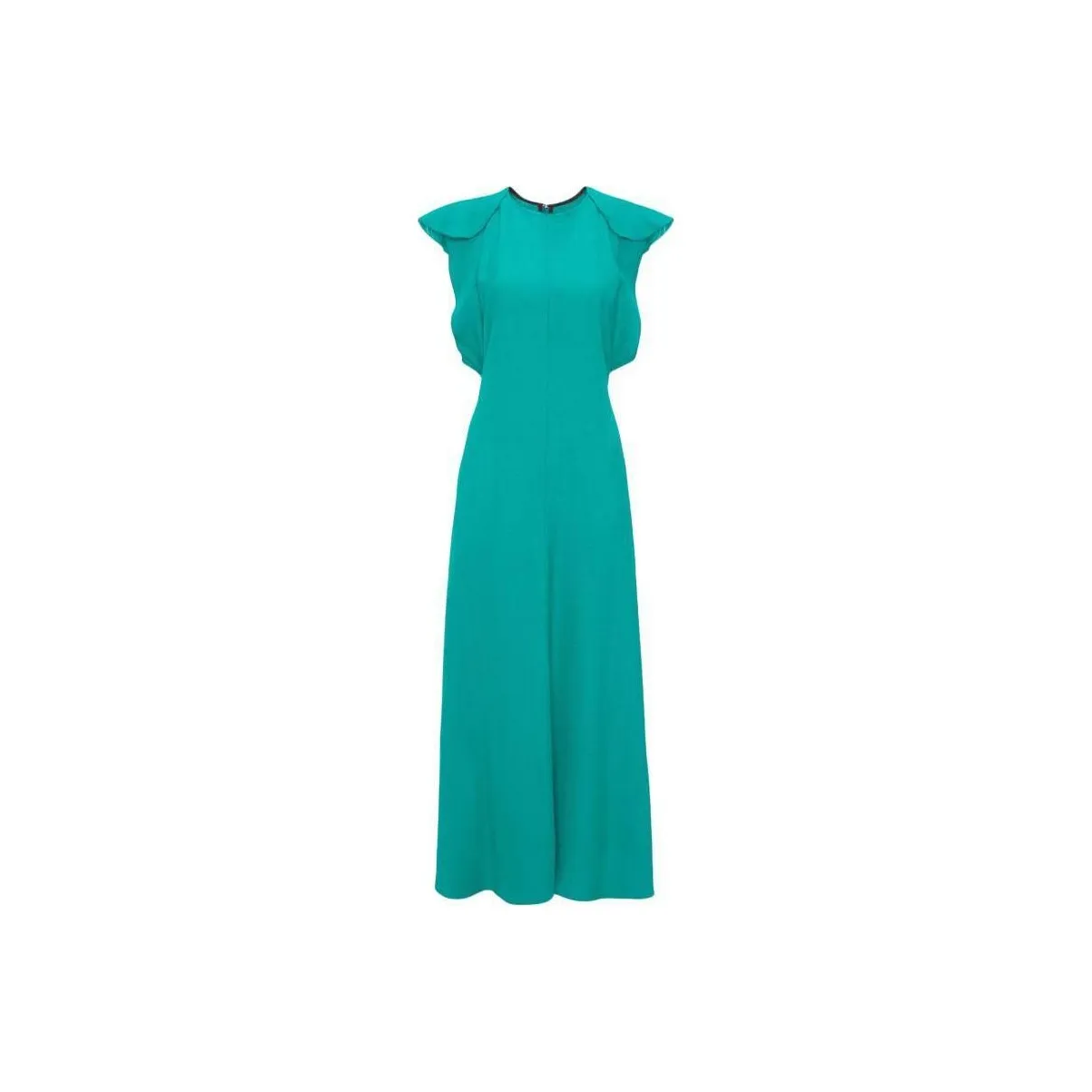 Victoria Beckham Folded Cap Sleeve Midi Dress