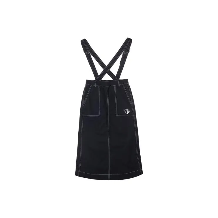 Converse BIB Casual Long Skirts Women's Black