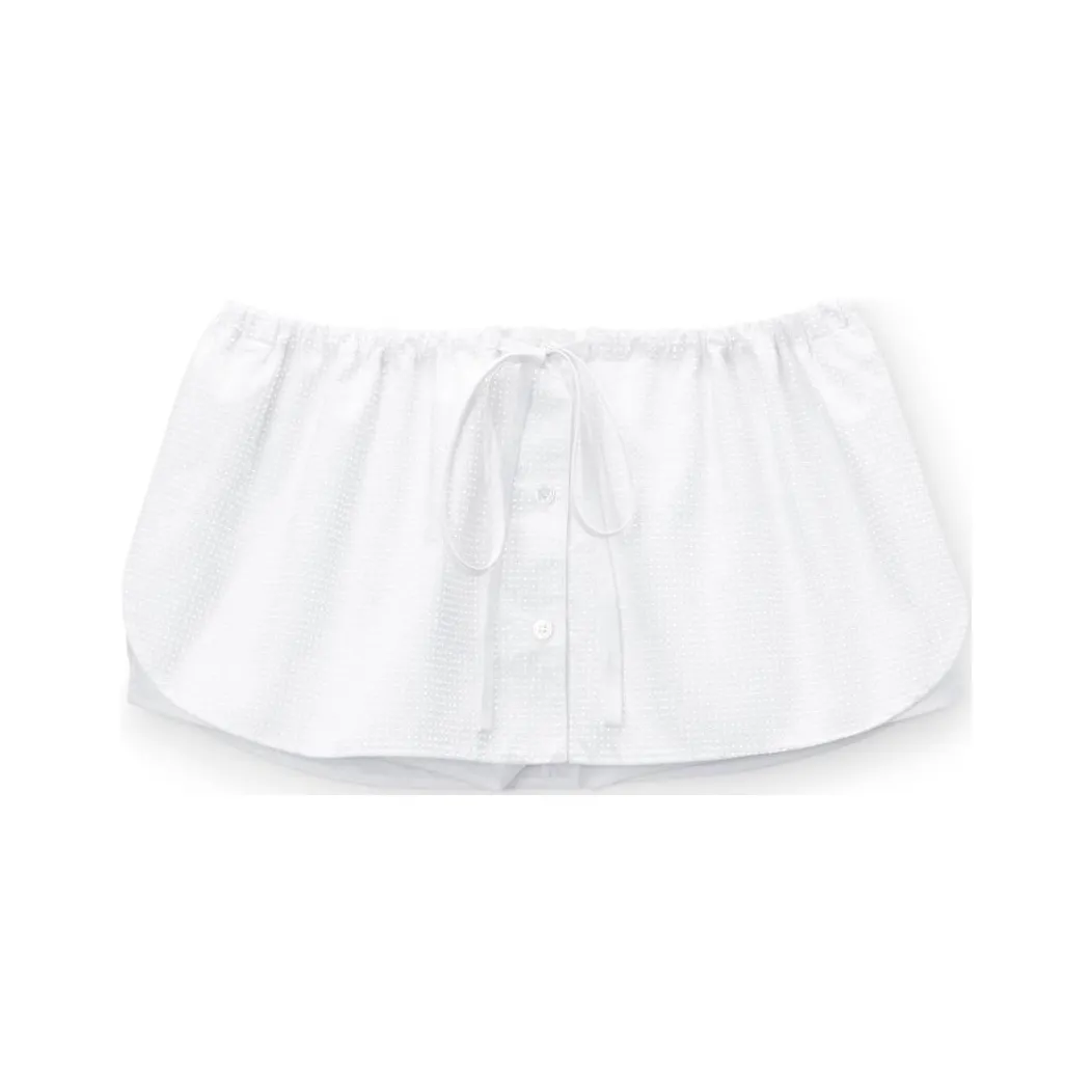 Alexander Wang FW24 Повседневные короткие юбки Женские Белые