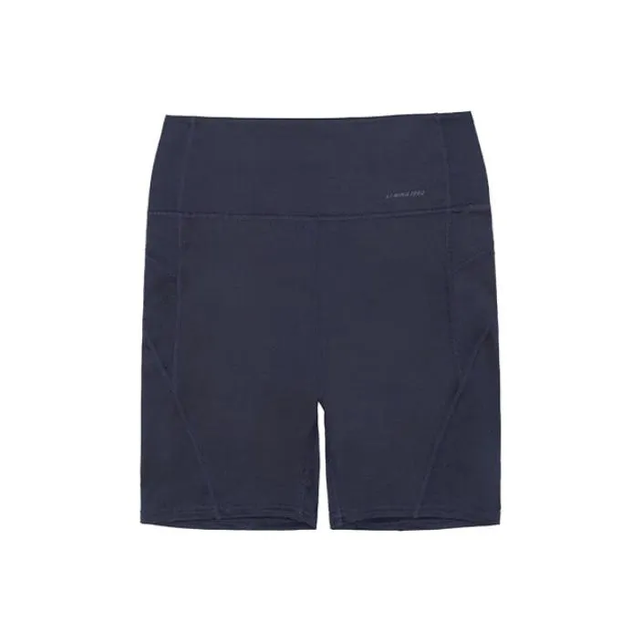 LI NING 1990 Спортивные шорты Женские Глубокий синий