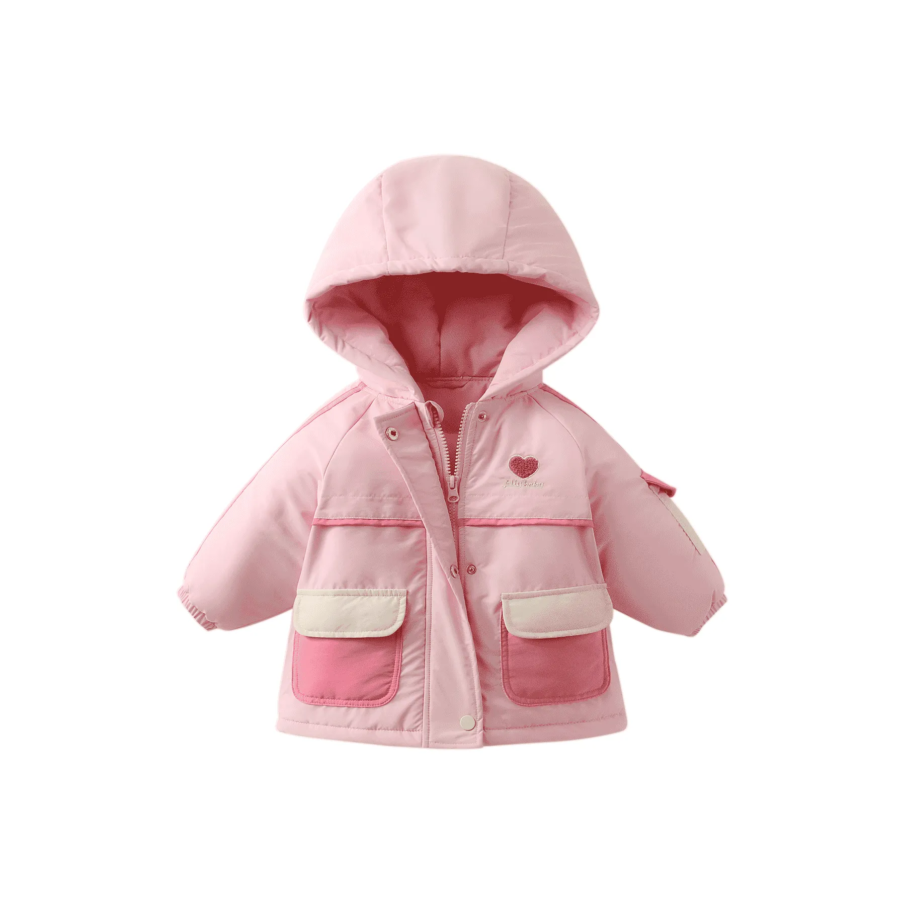 JELLYBABY Cotton Down Jacket Pink Teenagers