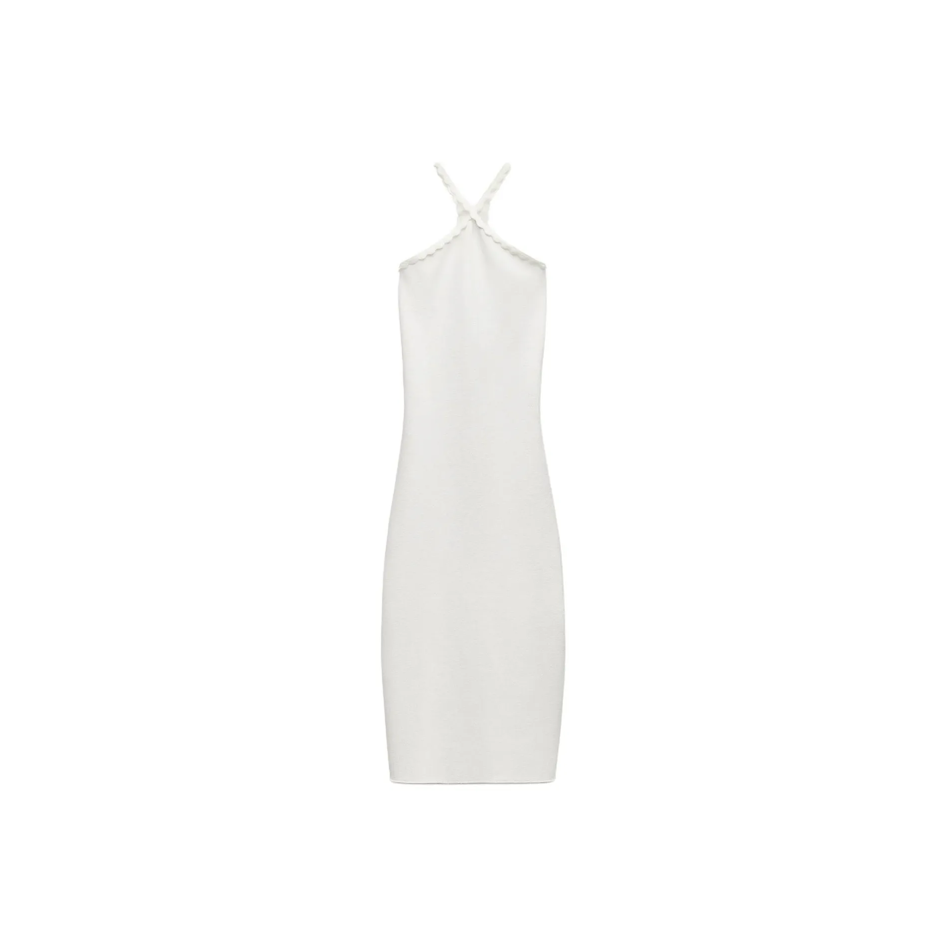 ZARA Slip Dresses Women's White